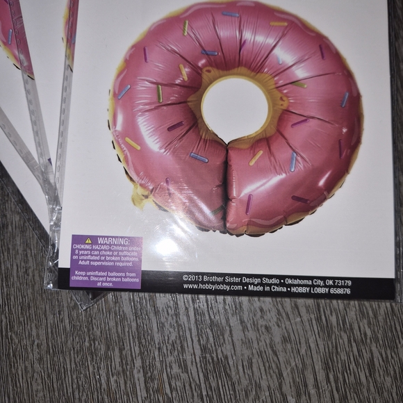 Hobby Lobby Pink Sprinkle Donut Balloon - Picture 1 of 2